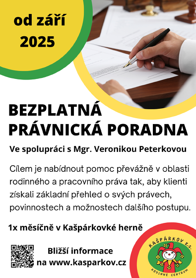 Plakát události Bezplatná právní poradna