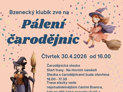 Plakát události Pálení čarodějnic