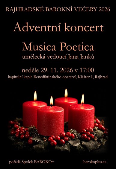 Plakát události Adventní koncert Musica Poetica