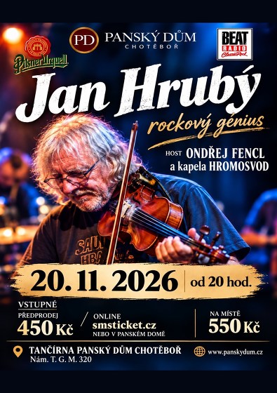Plakát události Jan Hrubý a přátelé