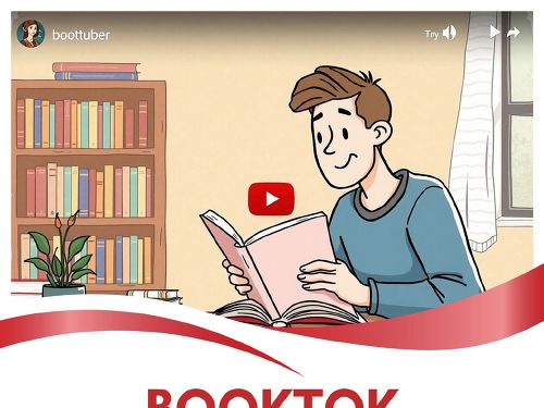 Plakát události BookTok. Staňte se booktubery!