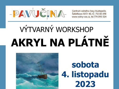 Plakát události Výtvarný workshop Akryl na plátně