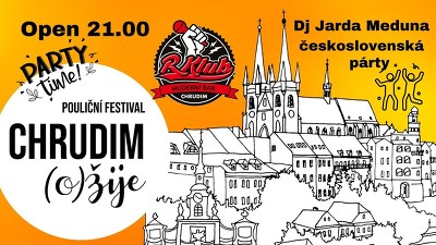 Plakát události Československá párty - Chrudim (o)žije