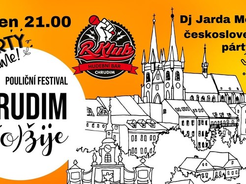 Plakát události Československá párty - Chrudim (o)žije