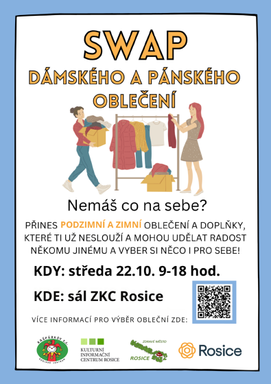 Plakát události SWAP dámského a pánského oblečení