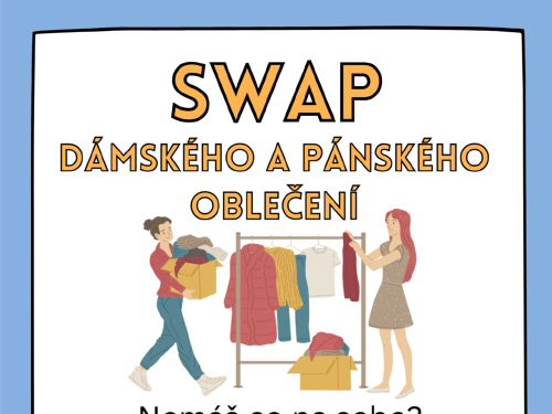 Plakát události SWAP dámského a pánského oblečení