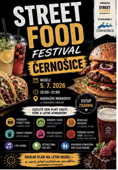 Plakát události Street Food Festival Černošice