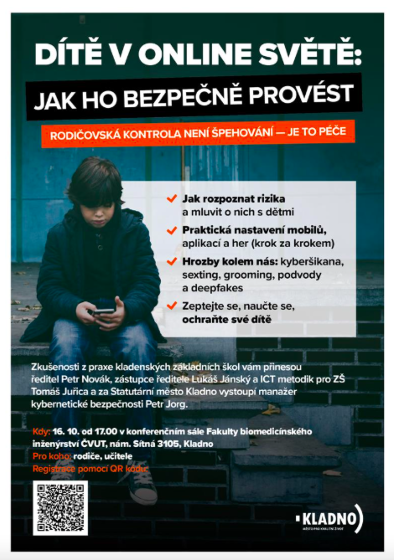 Plakát události Děti a bezpečí v online světě