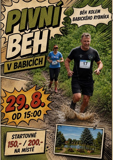 Plakát události Pivní běh Babice