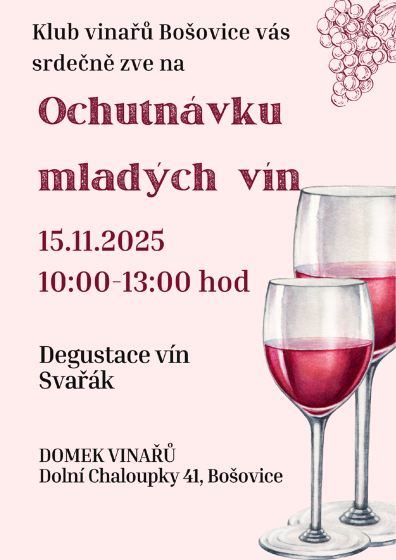 Plakát události Ochutnávka mladých vín