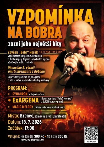Plakát události Vzpomínka na Bobra