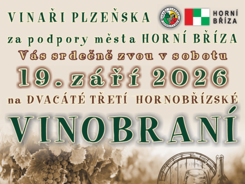 Plakát události 23. Hornobřízské VINOBRANÍ