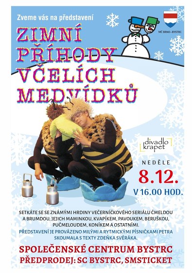 Plakát události Zimní příhody včelích medvídků
