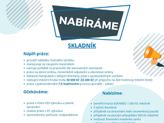 PFNonwovens Czech s.r.o. nabízí práci na pozici Skladník v obci Znojmo