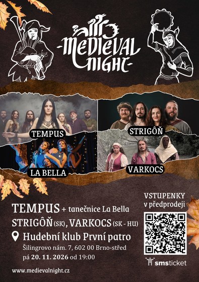 Plakát události Medieval Night (Brno)
