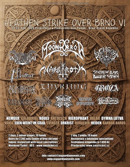 Plakát události Heathen Strike over Brno VI.