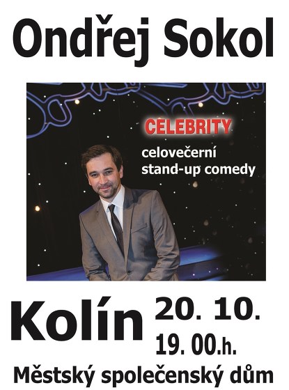 Plakát události Ondřej Sokol Celebrity stand-up comedy