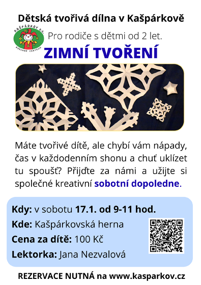 Plakát události Dětská tvořivá dílna - zimní