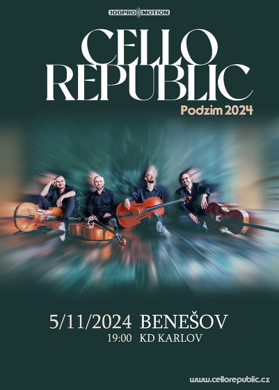 Plakát události Koncert Cello Republic - Benešov