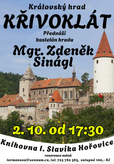Plakát události O královském hradu Křivoklát