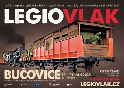 Plakát události Legiovlak v Bučovicích