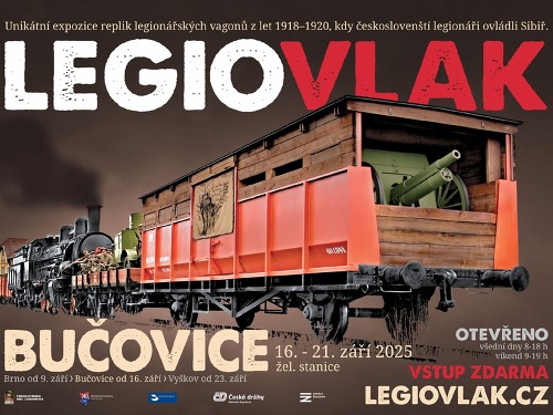 Plakát události Legiovlak v Bučovicích