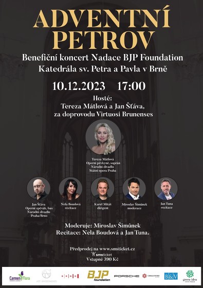 Plakát události Benefiční koncert Adventní Petrov - Tereza Mátlová a hosté