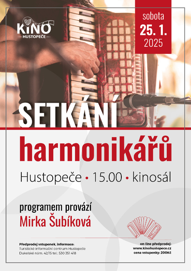 Plakát události Setkání harmonikářů - vyprodáno