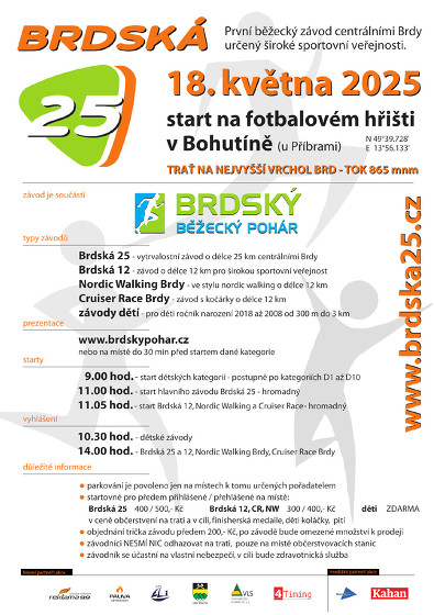 Plakát události 13. ročník - Brdská 25
