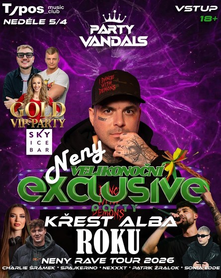 Plakát události NENY křest alba ROKU - Exclusive párty
