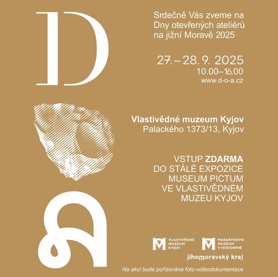 Plakát události Dny otevřených ateliérů na jižní Moravě