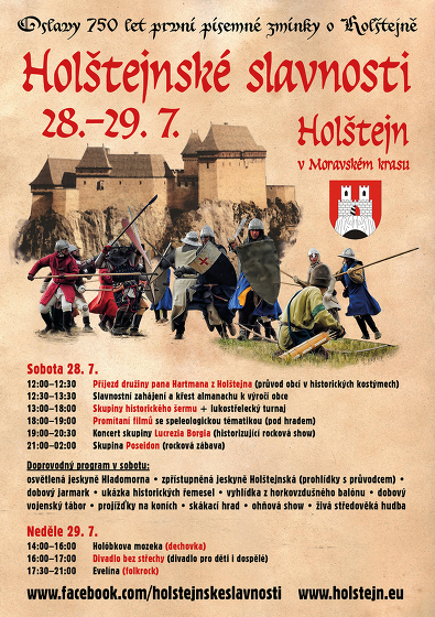 Plakát události Holštejnské slavnosti