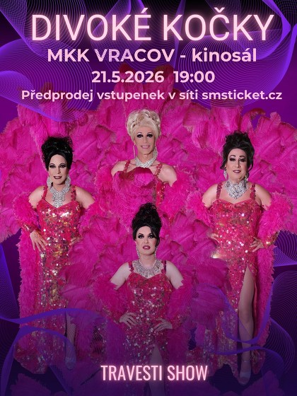 Plakát události Travesti Divoké kočky ve Vracově