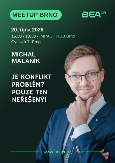 Plakát události MeetUP BEA ČR Brno
