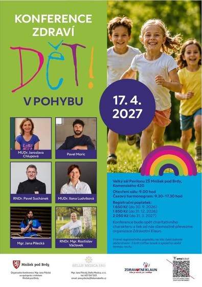 Plakát události Konference zdraví DĚTI V POHYBU