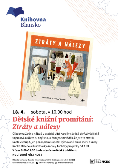 Plakát události Dětské knižní promítání: Ztráty a nálezy