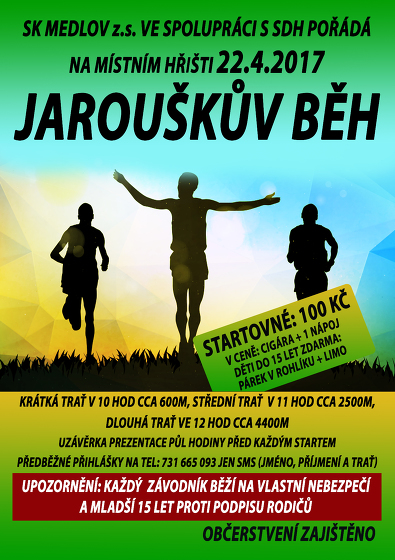 Plakát události Jarouškův běh
