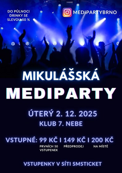 Plakát události Mikulášská MediParty