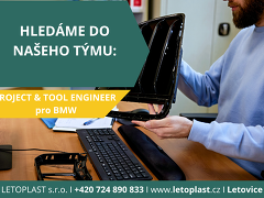 Letoplast s.r.o. nabízí práci na pozici Project & Tool Engineer pro BMW v obci Letovice