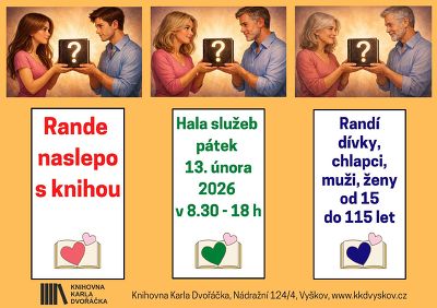 Plakát události Rande naslepo s knihou