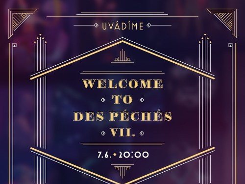 Plakát události WELCOME TO DES PÉCHÉS