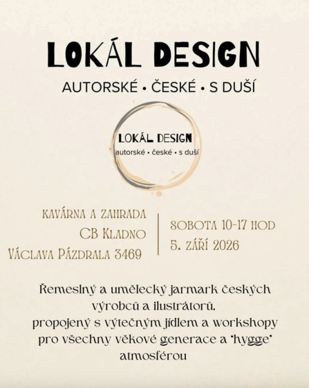 Plakát události LOKÁL DESIGN - autorské, české, s duší