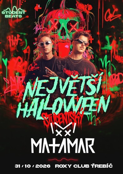 Plakát události Největší Halloween v Třebíči s MATAMAR
