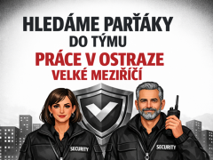 S.B.S. SECURITY s.r.o. nabízí práci na pozici OSTRAHA Velké Meziříčí v obci Velké Meziříčí
