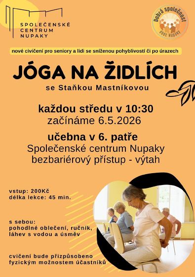 Plakát události Jóga na židlích