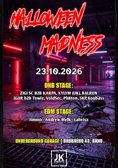 Plakát události Halloween Madness 2026