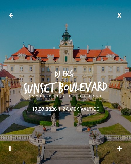 Plakát události Sunset Boulevard w/ DJ EKG | Zámek Valtice