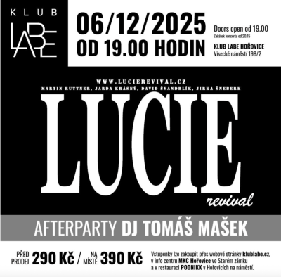 Plakát události Lucie Revival