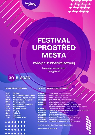 Plakát události Festival Uprostřed Města