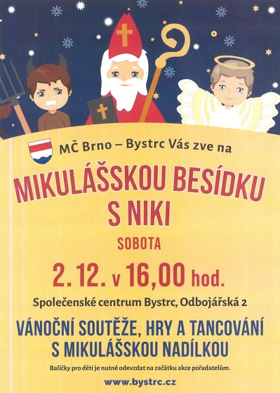 Plakát události Mikulášská nadílka s Niki